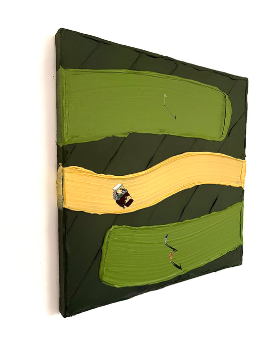 Parallel Play | Handmade Abstract Golf Painting