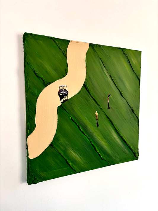 Drive | Handmade Abstract Golf Painting