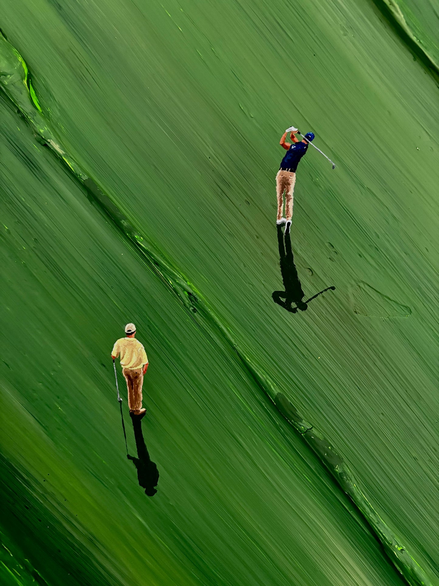 Drive | Handmade Abstract Golf Painting