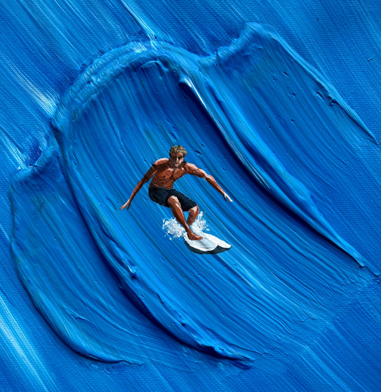 Perfect Wave | Handmade Abstract Surf Painting