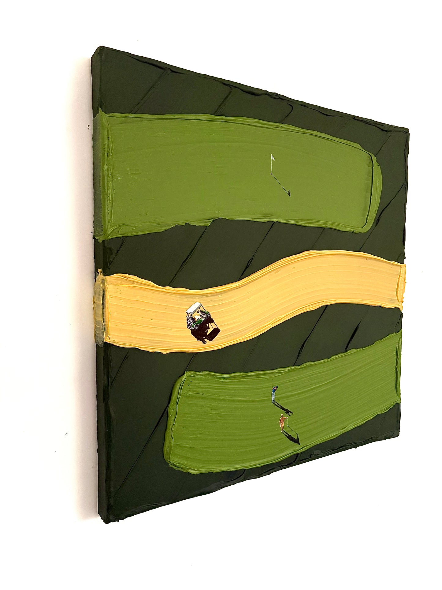 Parallel Play | Handmade Abstract Golf Painting