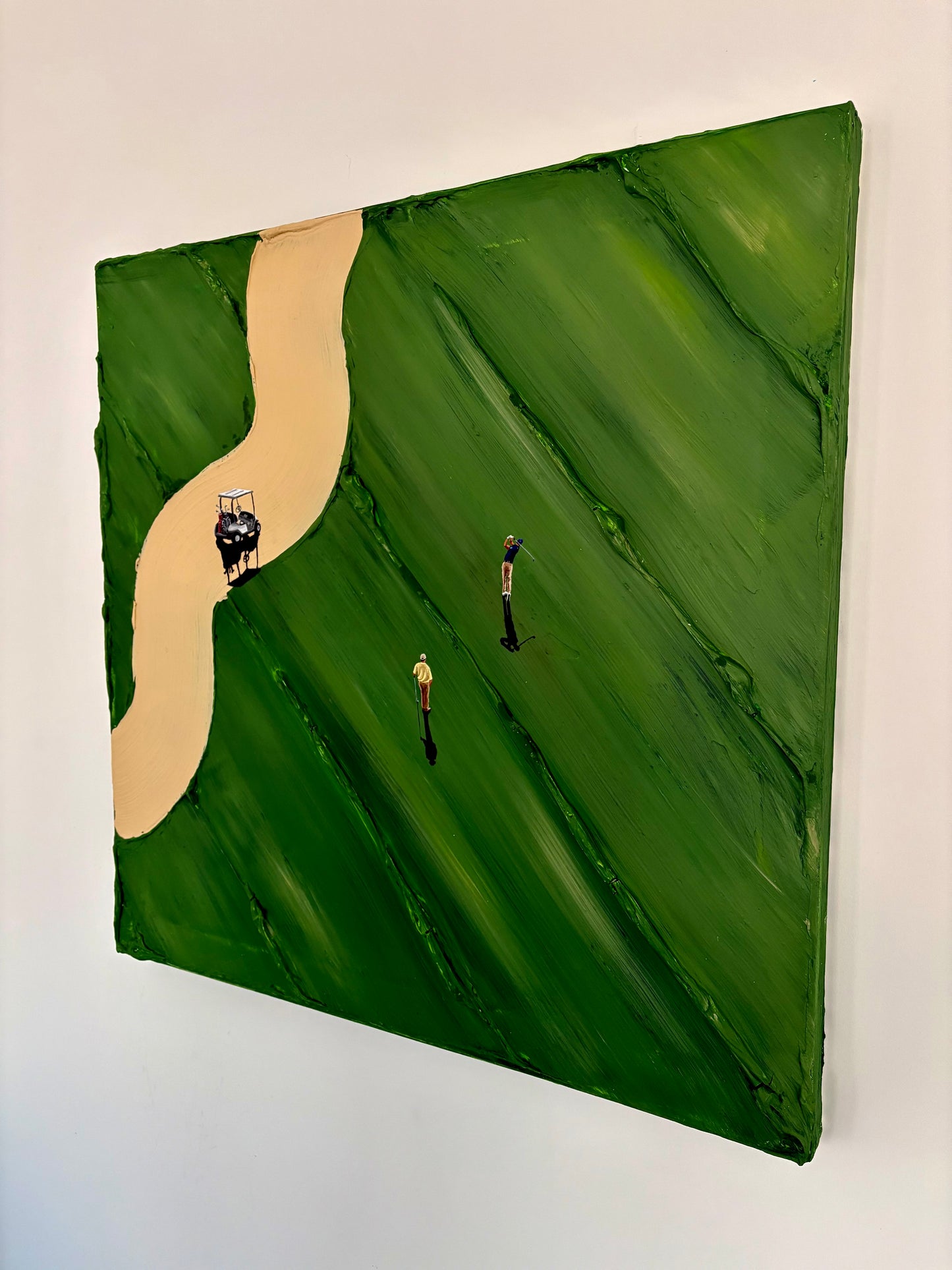 Drive | Handmade Abstract Golf Painting