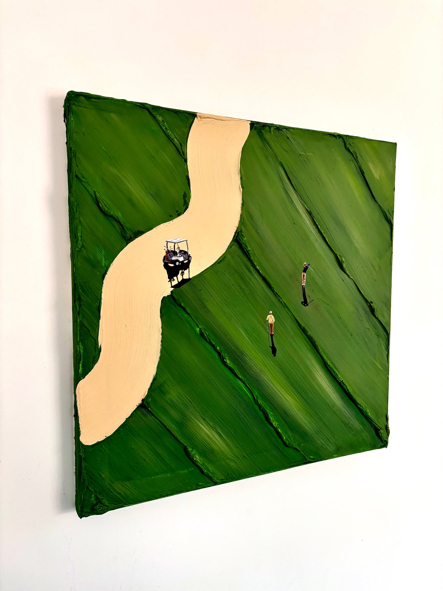 Drive | Handmade Abstract Golf Painting