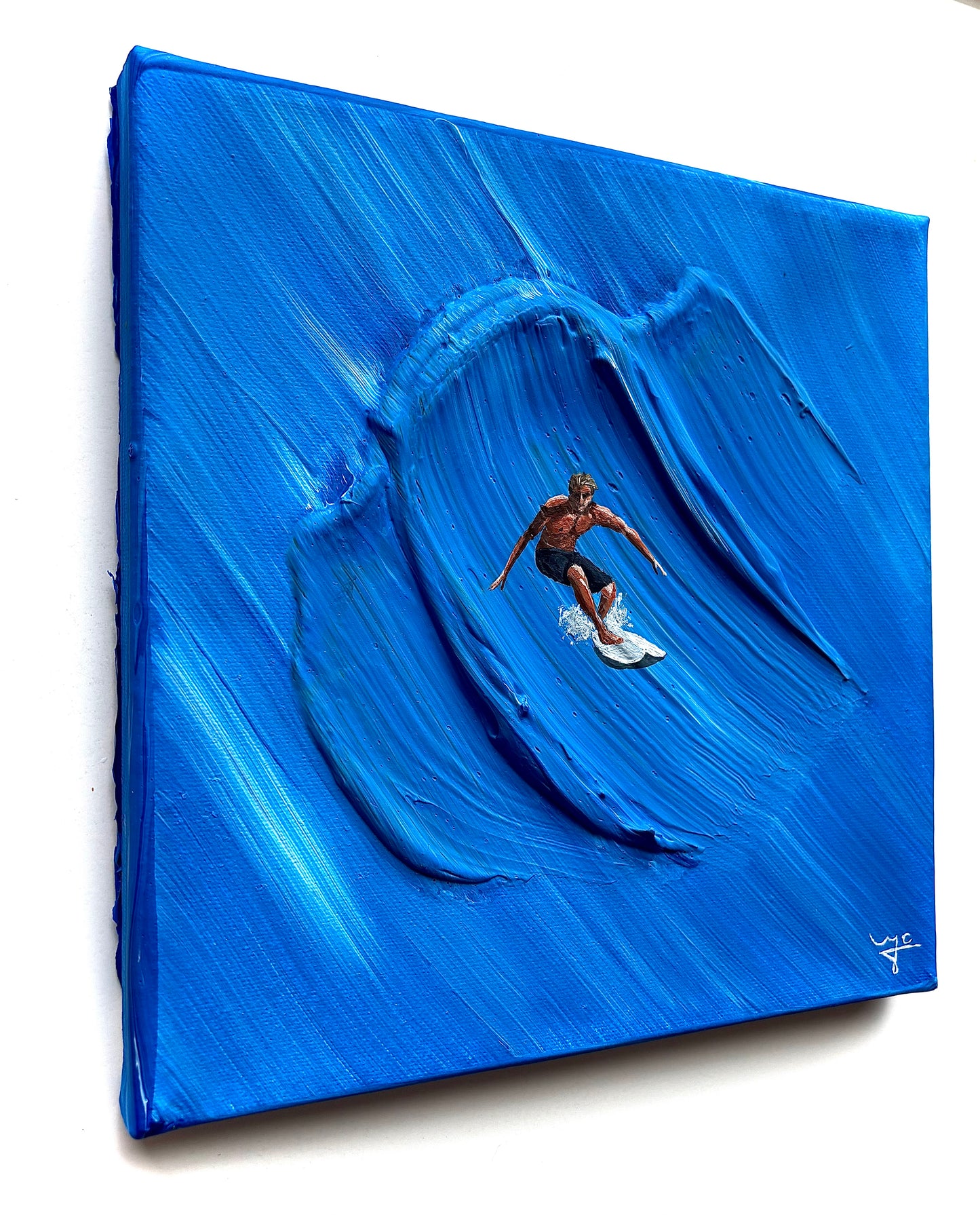 Perfect Wave | Handmade Abstract Surf Painting