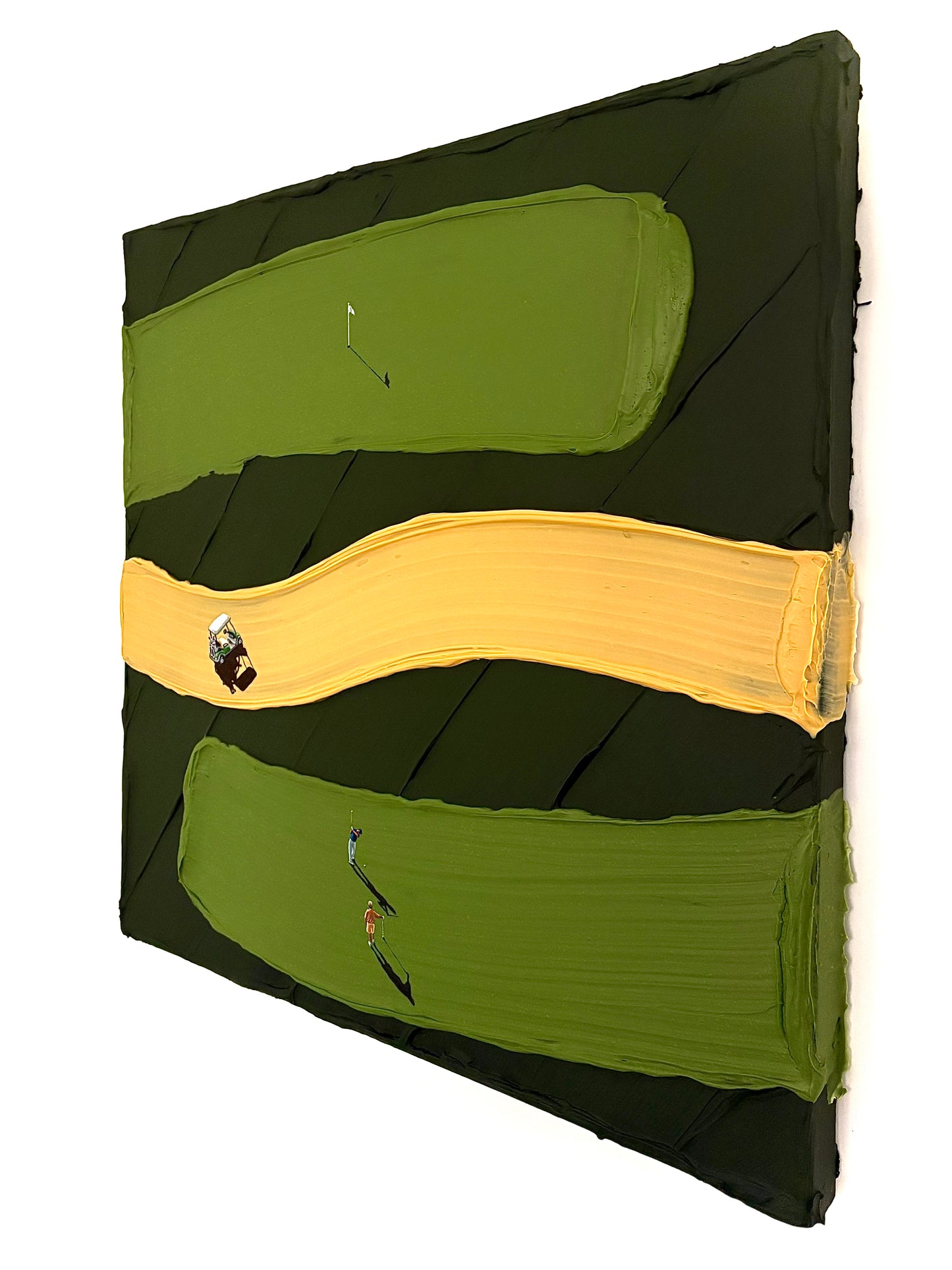 Parallel Play | Handmade Abstract Golf Painting