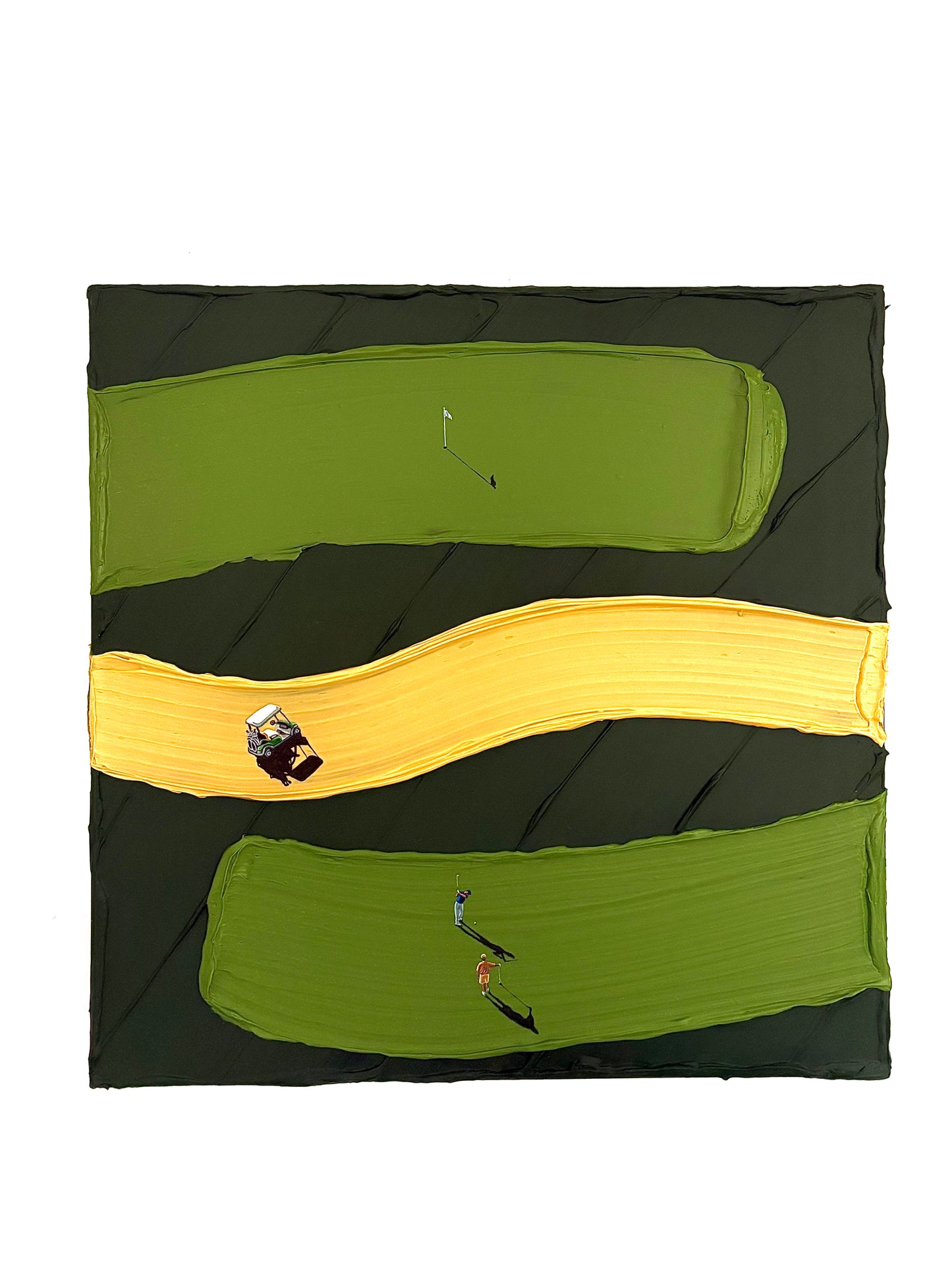 Parallel Play | Handmade Abstract Golf Painting